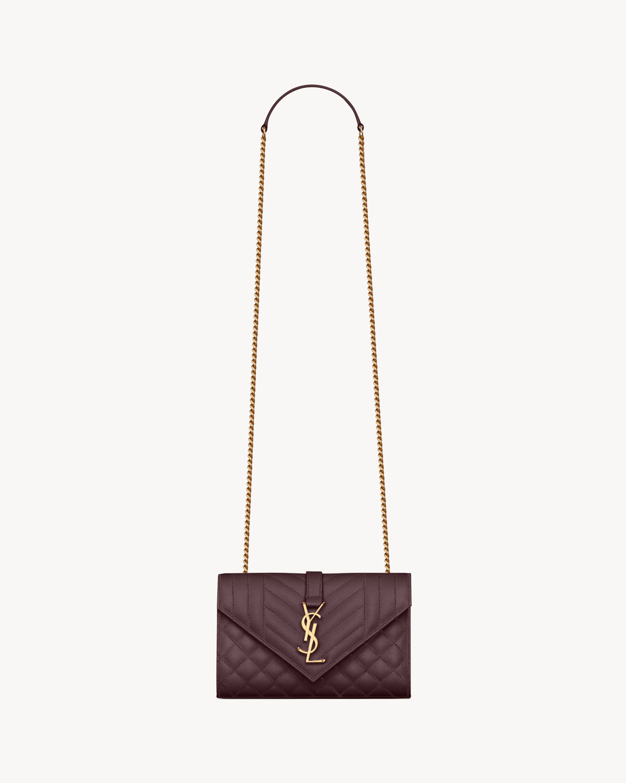 YSL ENVELOPE small in grain de poudre leather - Image 1